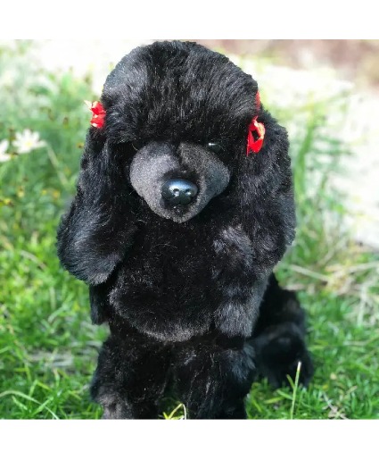 Bordeaux Black Poodle Stuffed Animal Gift Items
