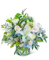 Bossa Nova Blues Flower Arrangement
