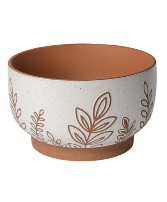 Botanical Terracotta Planter 10"  Terracotta Planter