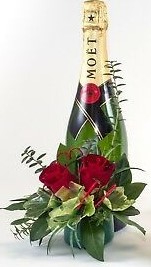 Bottle Bouquet ALCOHOLIC BEVERAGE NOT INCLUDED...THIS IS FOR FLORAL ATTACHMENT ONLY!!!
