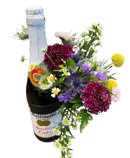 Bottle Floral Accent