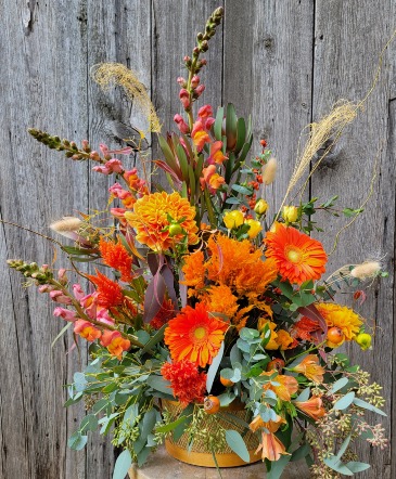 Bountiful Basket Flower arrangement in Ithaca, NY | BUSINESS IS BLOOMING