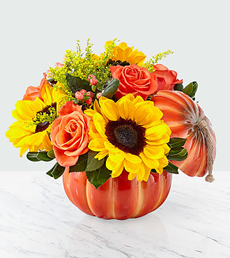 Bountiful Centerpiece in Vernon, NJ | HIGHLAND FLOWERS