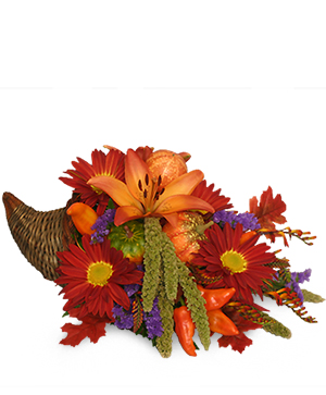 Bountiful Cornucopia Thanksgiving Bouquet