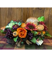 Artificial Bountiful Fall  Centerpiece