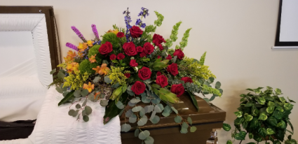 Bountiful Garden Casket Spray