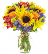 Bountiful Harvest Clear glass Vase