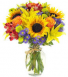 Bountiful Harvest Clear glass Vase