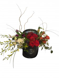 Bouquet Florist (Mixed Flowers) Black Flower Box