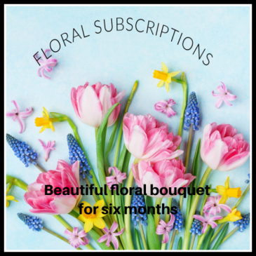 Bouquet Monthly Six Floral Bouquet Subscription in Astoria, OR | BLOOMIN CRAZY FLORAL