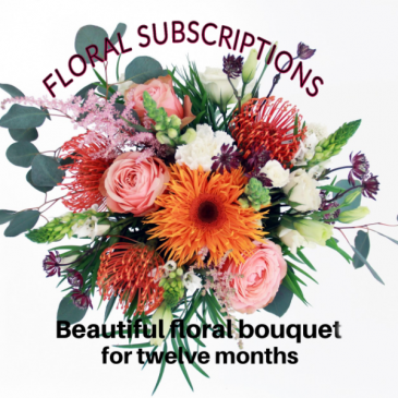 Bouquet Monthly Twelve Flower Bouquet Subscription in Astoria, OR | BLOOMIN CRAZY FLORAL