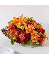 Bouquet of Blessings Cornucopia FALL FLOWERS