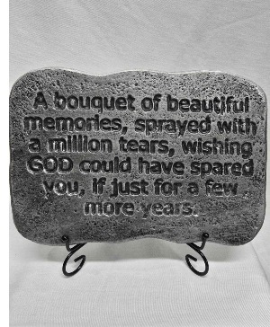 Bouquet of Memories Memorial Stone