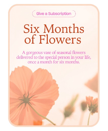 Bouquet of the Month Club (6) Flower Arrangement