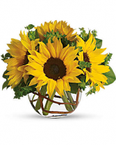 Bowl of Sunshine Vase Arrangement