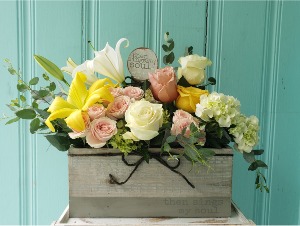 BOX OF JOY FLOWER ARRANGEMENT