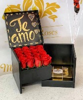 Box of Roses and Ferrero Box
