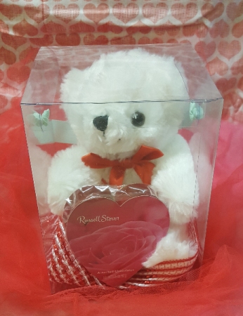 Boxed Bear with Chocolate Heart Add-On