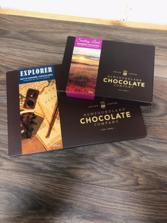 Boxed chocolates  Newfoundland chocolate company 