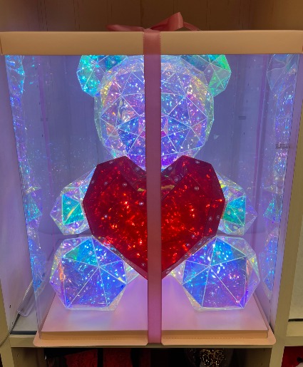 Boxed LED Light Up Bear