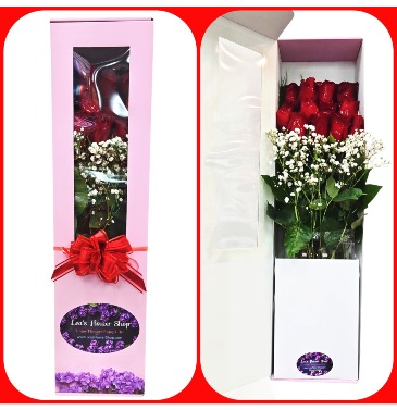 Boxed Roses Any Color Roses in a Box in Laurel, MD | Lea's Flower Shop