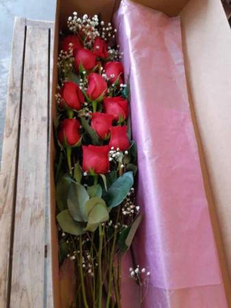 Boxed Roses for Valentines Valentines