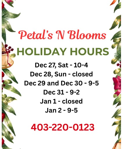 Holiday Hours 