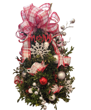 Boxwood Table top Christmas Tree 