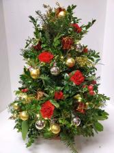 Traditional Boxwood Tree Arrangement