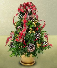 Boxwood Tree Centerpiece
