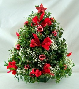 Boxwood Tree Centerpiece