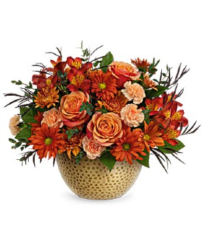 Brass Punch Bowl Arrangement arrangement 