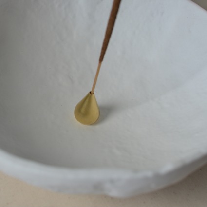 Brass Water Drop Shape Incense Holder 