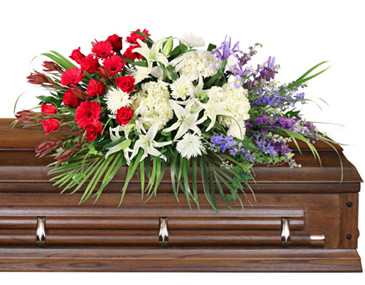 Brave Soldier Casket Spray in Arlington, WA | What's Bloomin' Now Floral
