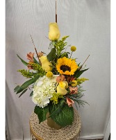 Breath of Fresh Fall Fresh Flower Arrangement