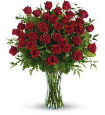 Breathtaking Beauty - 3 Dozen Long Stemmed Roses fresh arrangement