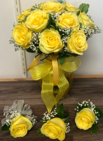 Bridal bouquet & boutiners  Wedding package