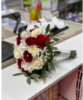 Bridal Bouquet in red and white  Bridal Bouquet 