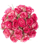 Bridal Bouquet of Roses in Your Choice of Color 