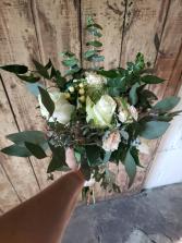 BRIDAL BOUQUET WITH LOTS OF GREENERY BRIDAL BOUQUET