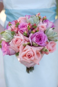 Bridal bouquets with succulents Handheld bouquets
