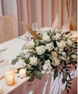 Bridal, Sweetheart table centerpiece Wedding Flower