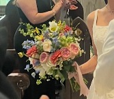 Sarah's bouquet hand wrap bouquet