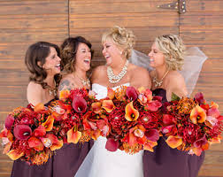 BRIDESMAIDS BOUQUETS HAND TIED BOUQUETS
