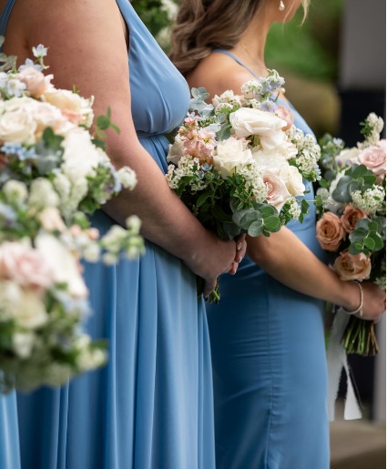 Bridgerton Vibes Bridesmaids Bouquets