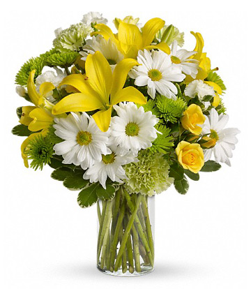 Bright and beautiful fresh arrangement