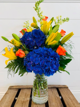 Bright and Blissful Blossoms  Floral Arrangement  