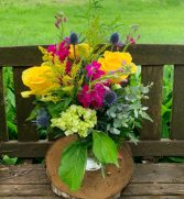 Bright and Blissful Summer Vase Arrangement