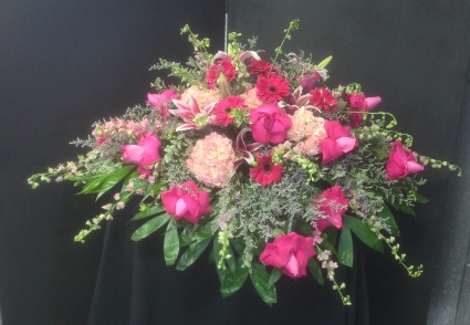 BRIGHT AND BOLD CASKET SPRAY