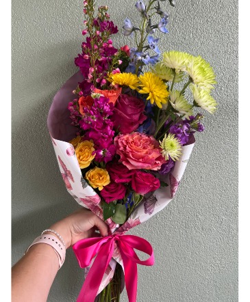Bright and Bold Floral Wrap in Eunice, LA | PETALS & POTS, LLC Bright and Bold Floral Wrap in Eunice, LA | PETALS & POTS, LLC